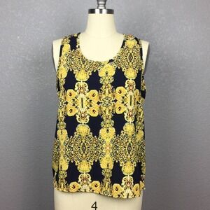 •Blue Rain• Patterned Top